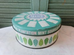 画像1: 約1950年代　パステルカラー　Plamtation Mint Souffles Tin缶