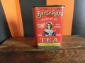 ビンテージ　ジャンク　BETSY ROSS TEA 　Tin缶　