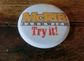 1980年〜90年代　ビンテージ　マクドナルド　McRIB　缶バッチ