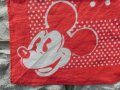 ビンテージ　赤　水玉　ミッキーマウス　バンダナ　ハンカチ　ディズニー