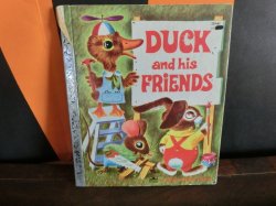 画像1: ビンテージ　リトルゴールデンブック　絵本　Duck and His Friends