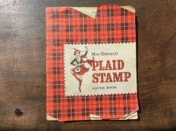 画像1: 1930年〜50年代　ビンテージ　スタンプブック MAC DONALD PLAID STAMP SAVER BOOK