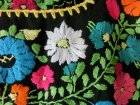 画像: メキシカン　刺繍カットソー　黒　長袖