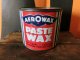 画像: ビンテージ　Paste Wax　赤×青　ストライプ　Tin缶　ジャンク